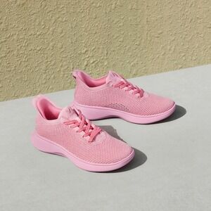 VIVAIA‎ Urban Round Toe Knit Sneakers Casual Walking Shoes Pink US 8 EU 39